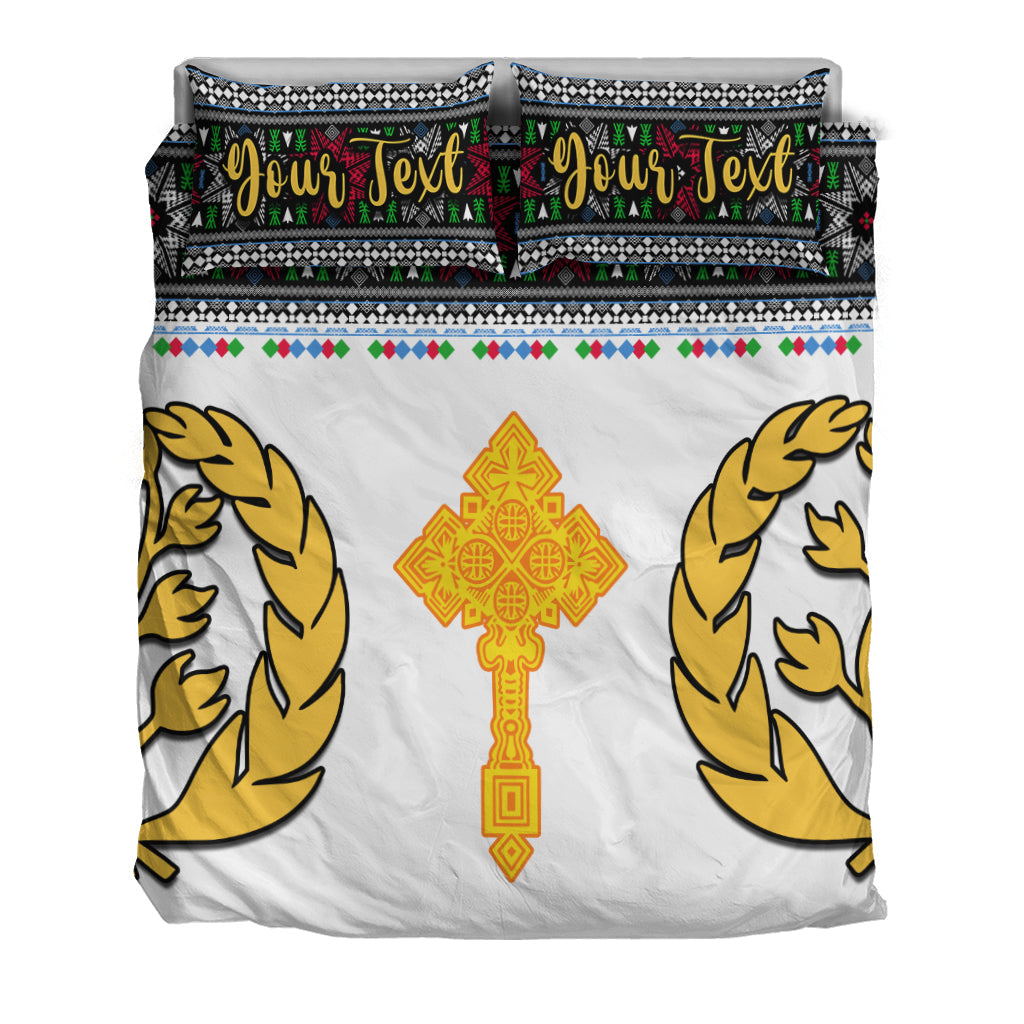 (Custom Personalised) Eritrea Tibeb Bedding Set Eritrean Cross Mix Flag Ver.02 LT13 - Wonder Print Shop