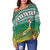 (Custom Personalised) South Africa Rugby Christmas Off Shoulder Sweater Proud Springboks LT13 - Wonder Print Shop
