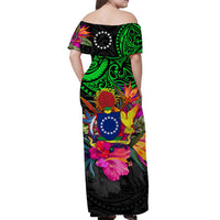 cook-islands-off-shoulder-long-dress-alluring-polynesia-and-tropical-flowers