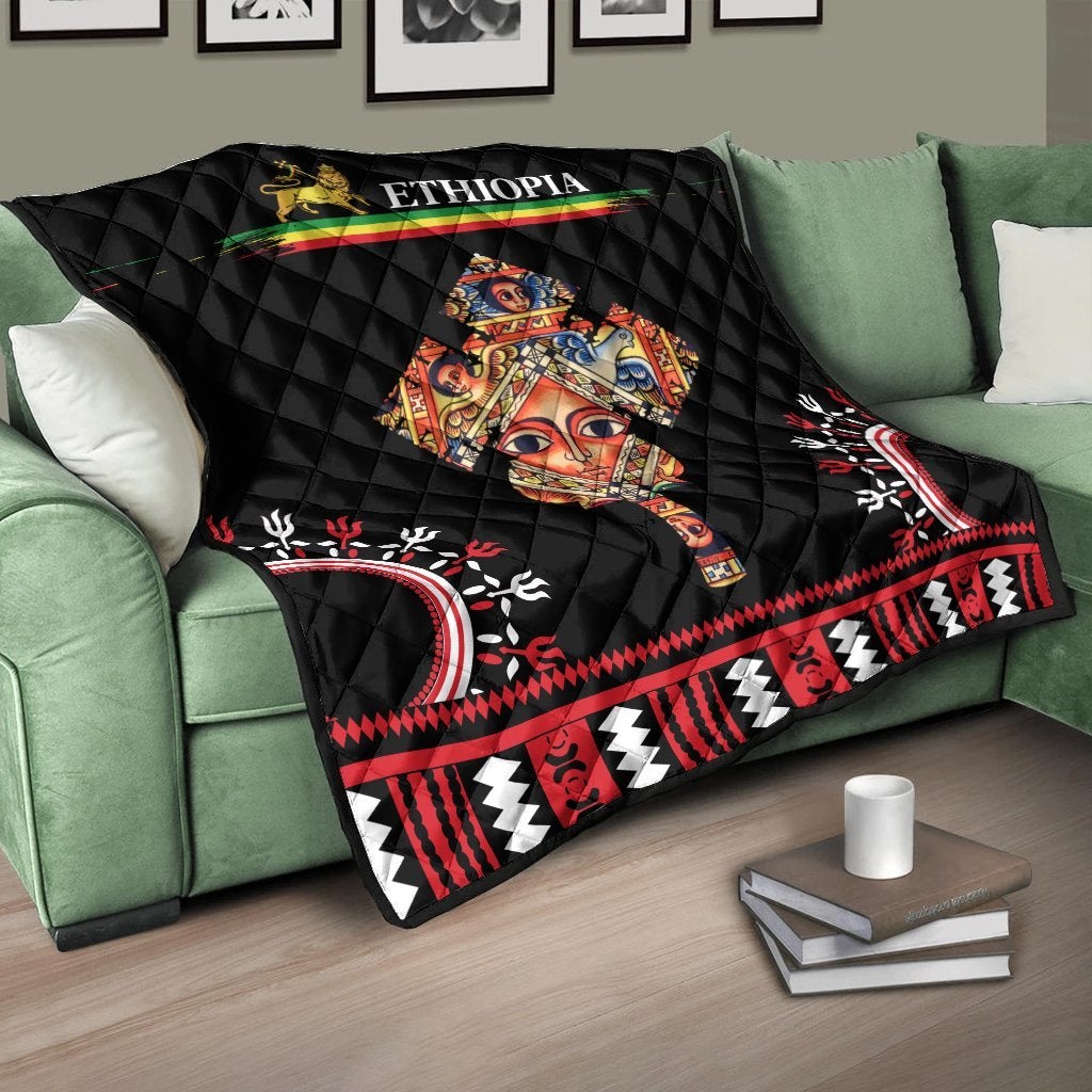 Ethiopia Premium Quilt Cross Pattern LT13 - Wonder Print Shop