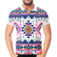 Pink Pattern Native American Polo T Shirt 3D LT10 - Wonder Print Shop