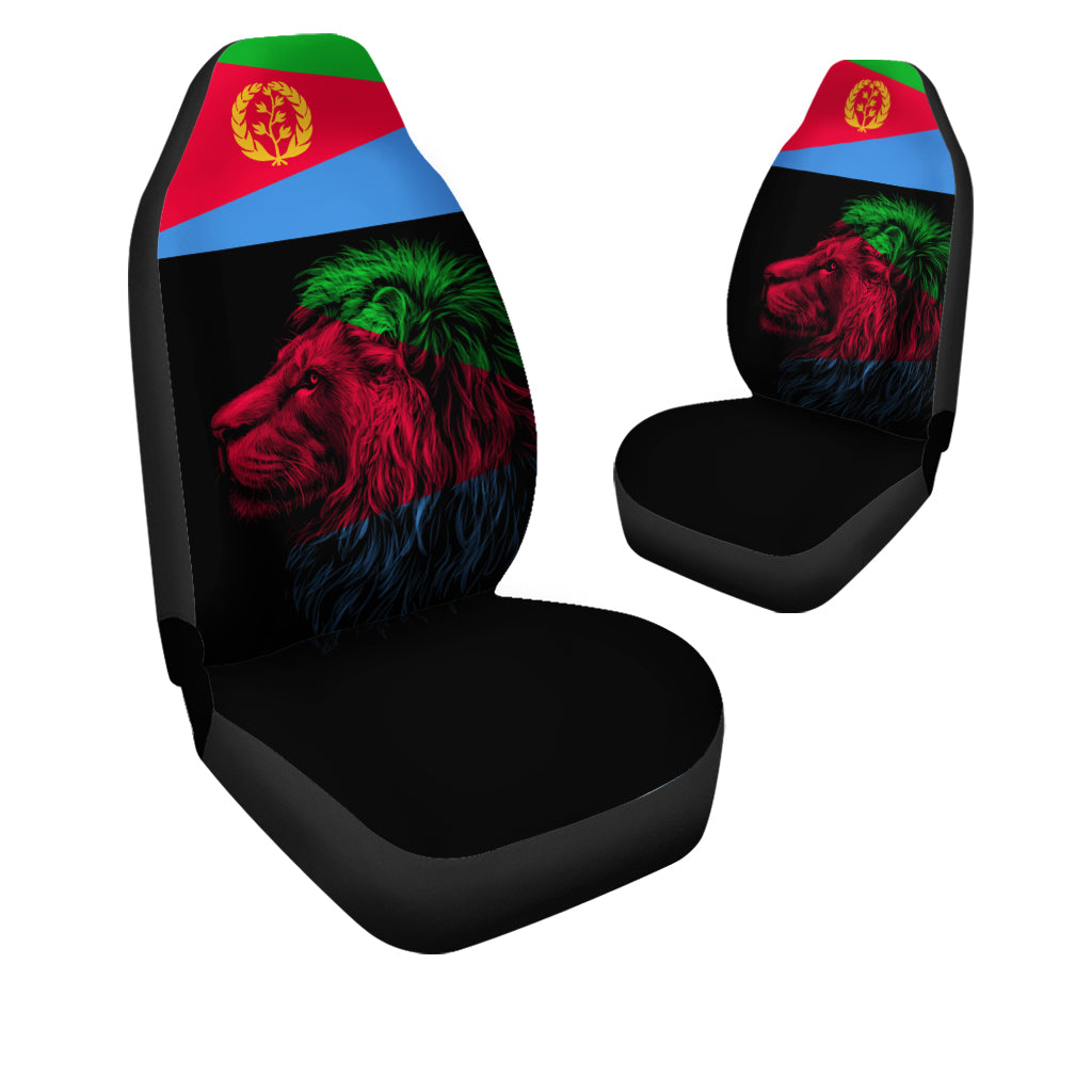 Asmara Eritrean Car Seat Covers Eritrea Lion Proud Olive Symbol LT13 - Wonder Print Shop