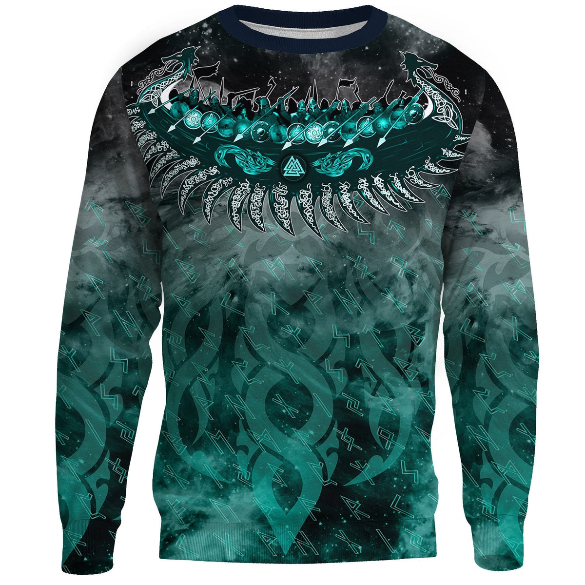 Viking Drakkar Ship Sweatshirt RLT12 - Wonder Print Shop