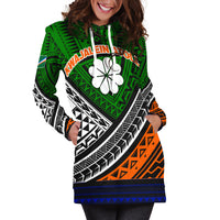 Kwajalein Atoll Tribal Pattern Hoodie Dress LT12 - Wonder Print Shop
