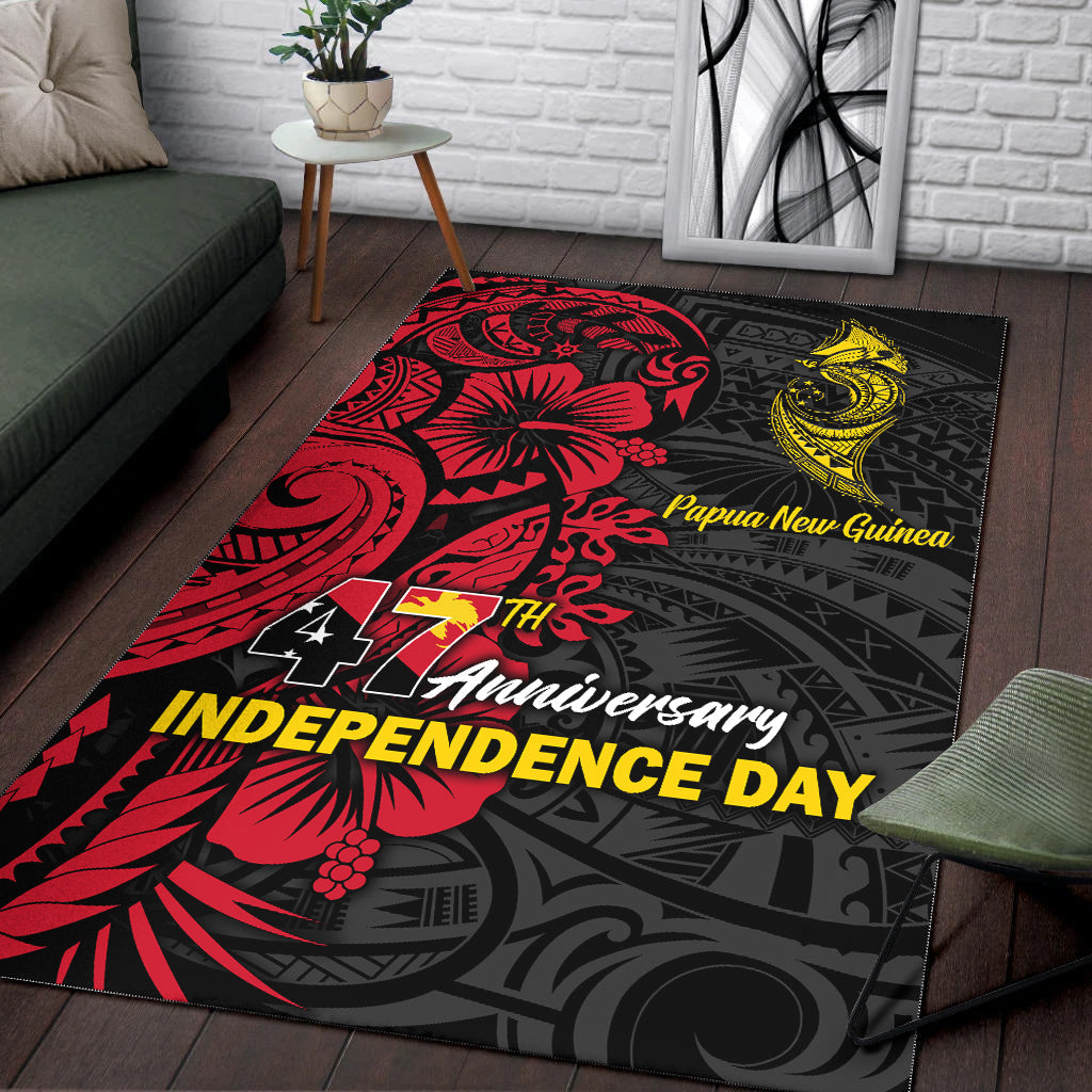 Papua New Guinea 47th Independence Day Bird Of Paradise Area Rug LT2 - Wonder Print Shop