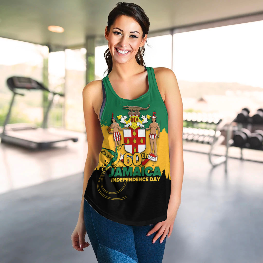 Jamaica 60th Anniversary Independence Day Women Tank Top LT12 - Wonder Print Shop