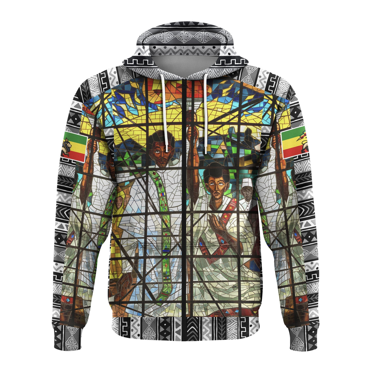 African Ethiopia Orthodox Zip up Hoodie The Total Liberation Of Africa LT20 - Wonder Print Shop