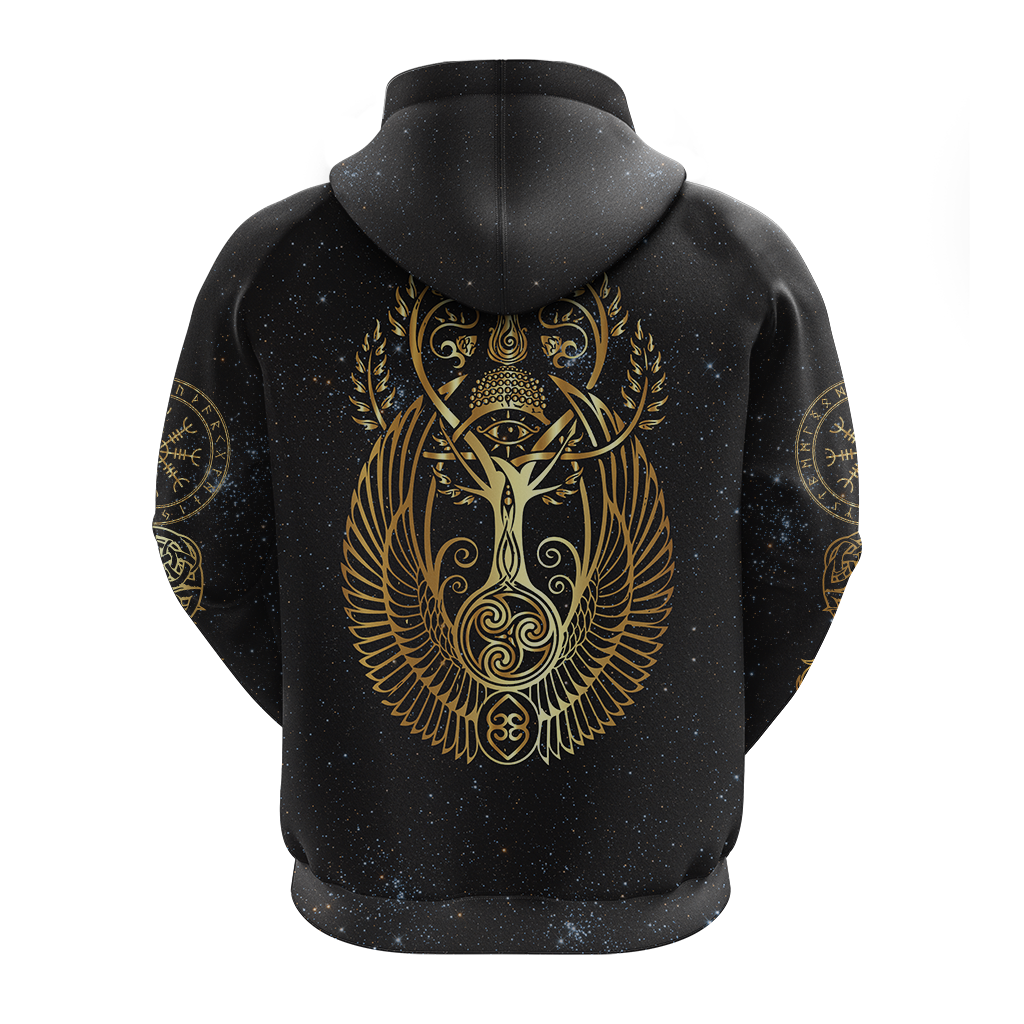 Viking Yggdrasil Tree Of Life Odin Hoodie LT12 - Wonder Print Shop
