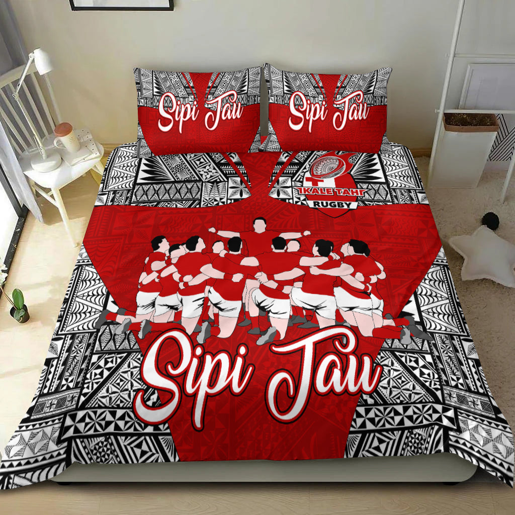 Tonga Rugby Ikale Tahi Sipi Tau Bedding Set - LT2 - Wonder Print Shop