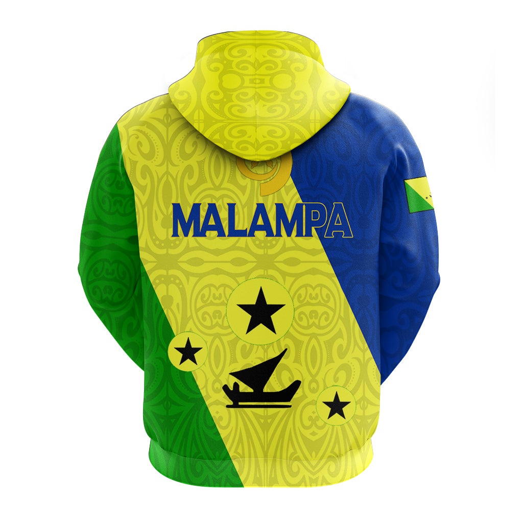Vanuatu Malampa Province Zip Up Hoodie Flag Style LT12 - Wonder Print Shop