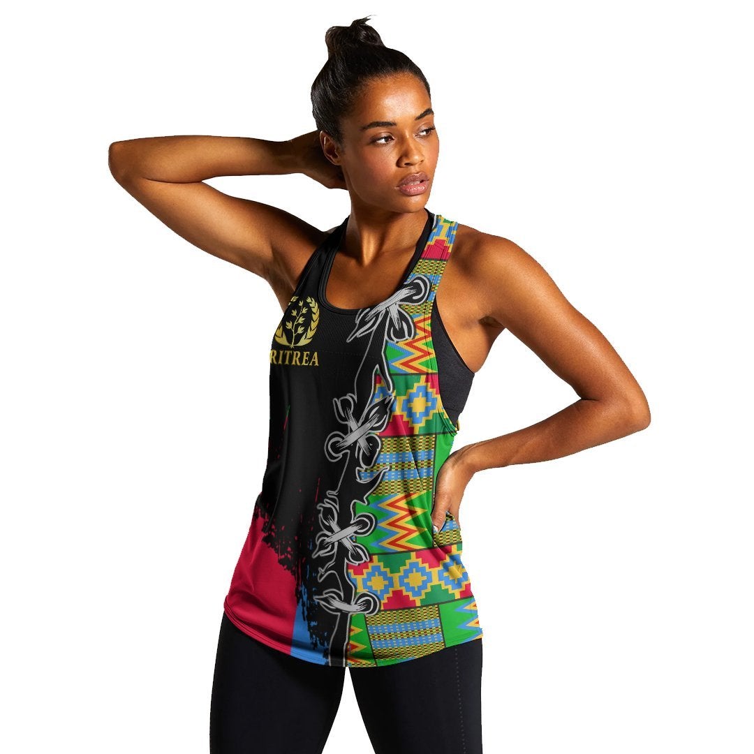 Eritrea Special Knot Women Racerback Tank African Pattern LT13 - Wonder Print Shop