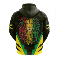 Jamaica Rastafarian Lion Pride Hoodie LT12 - Wonder Print Shop