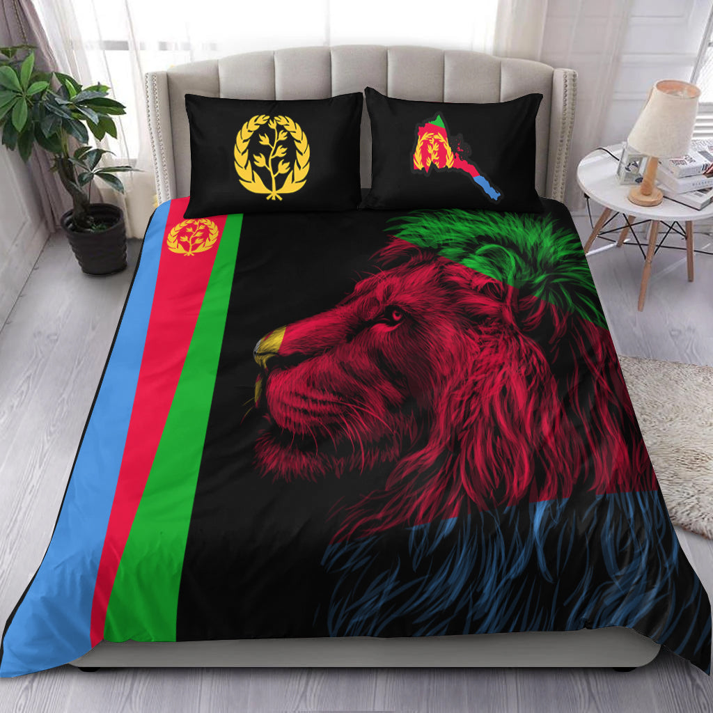 Asmara Eritrean Bedding Set Eritrea Lion Proud Olive Symbol LT13 - Wonder Print Shop