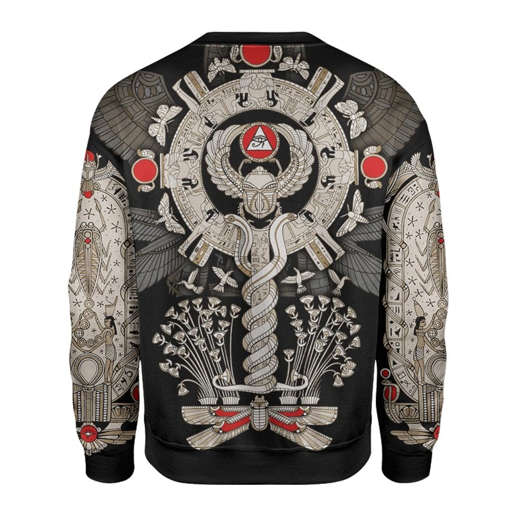African Sweatshirt - Scarab Jewel Sweatshirt - Wonder Print Shop