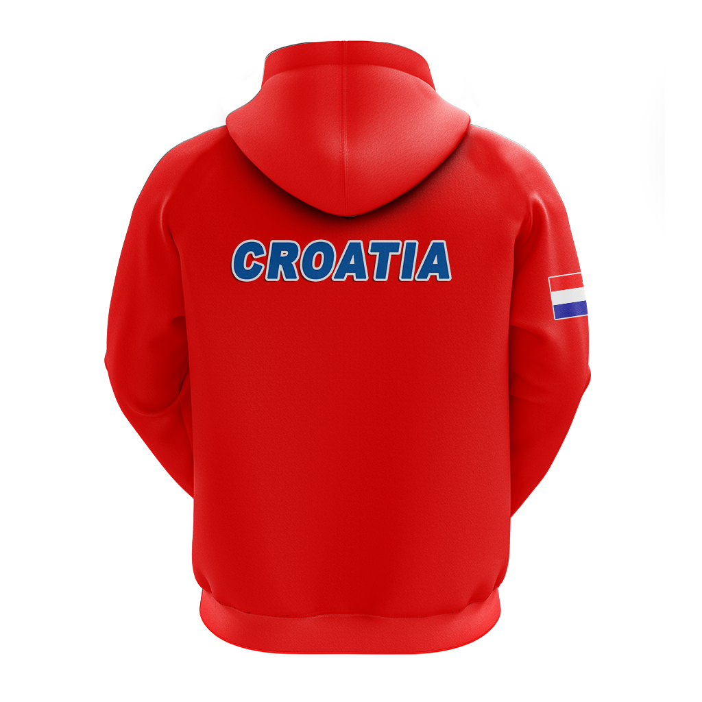 Croatia Hoodie Football 2022 Checkerboard LT12 - Wonder Print Shop
