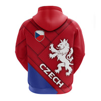 Czech Republic Euro Zip Up Hoodie Flag Style LT12 - Wonder Print Shop