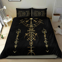 Viking Helm of Awe Gold Art Bedding Set LT12 - Wonder Print Shop