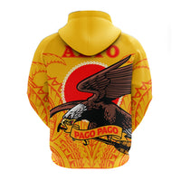 American Samoa Zip Up Hoodie Aeto Pago Pago Eagle LT12 - Wonder Print Shop