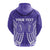 Custom Rarotonga Cook Islands Hoodie Purple Tribal Pattern LT12 - Wonder Print Shop