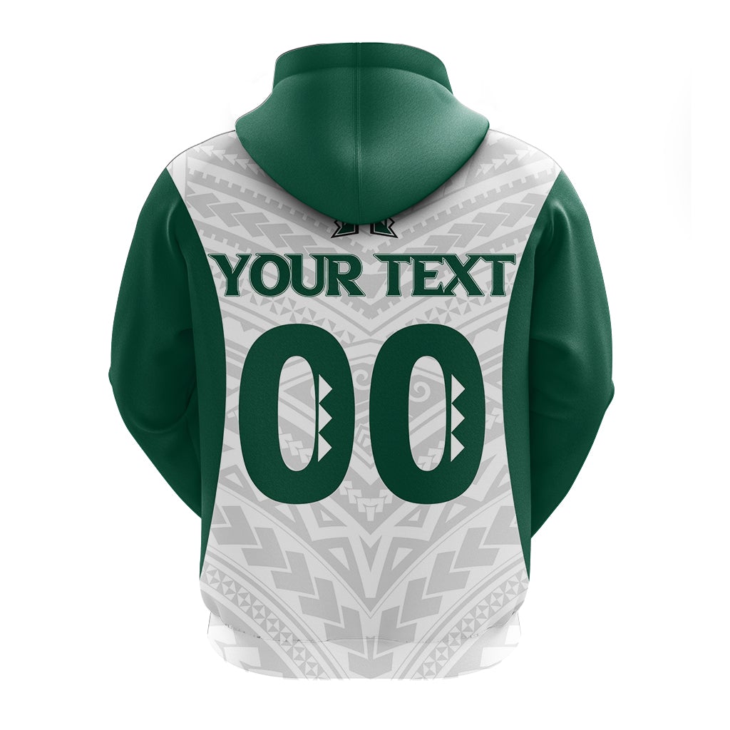 Custom Hawaii Zip Up Hoodie White Volleyball Team Supporter LT12 - Wonder Print Shop