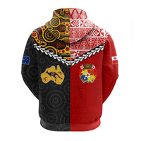 Tonga Combine Australia Aboriginal Heritage Zip Hoodie LT12 - Wonder Print Shop