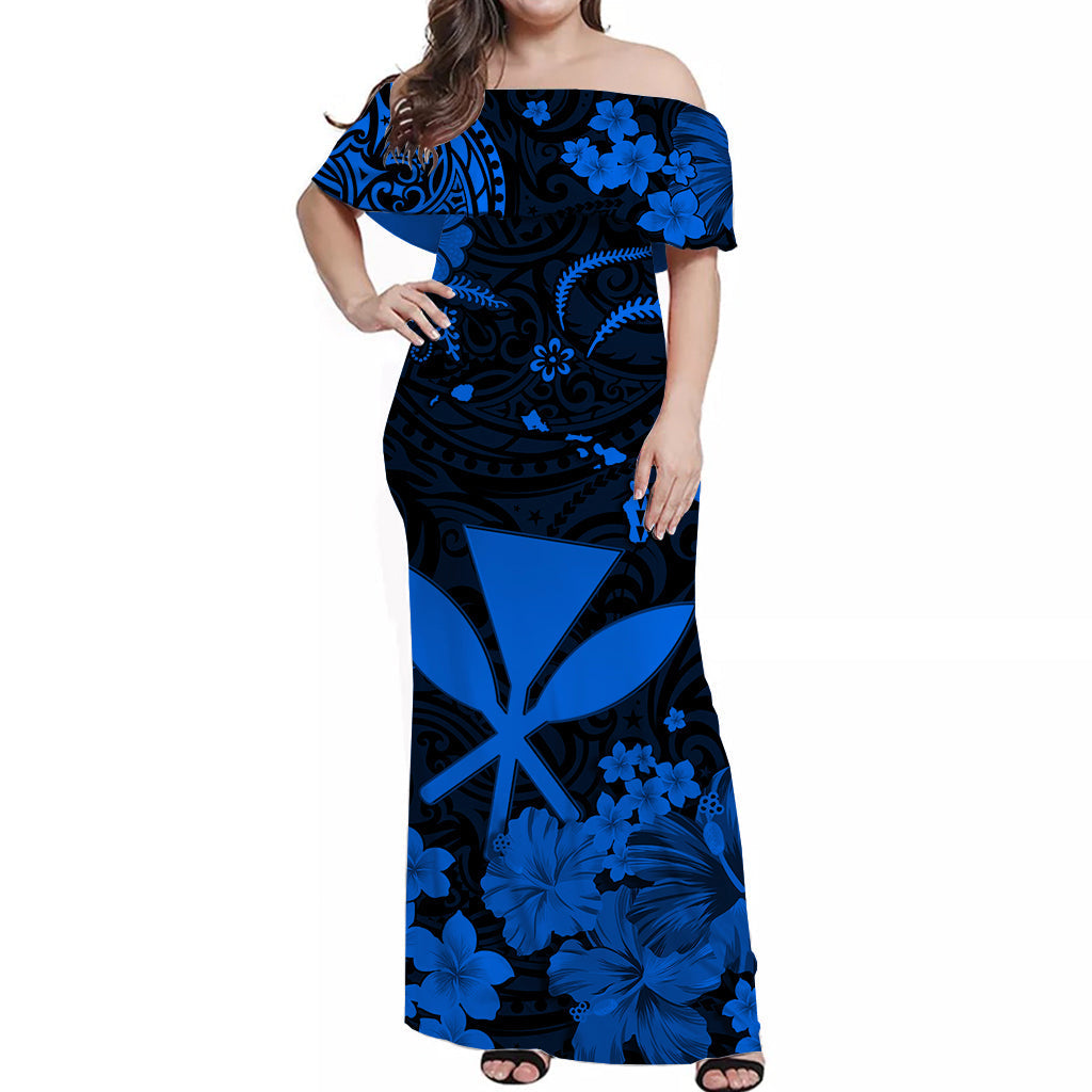 Hawaii Matching Hawaiian Shirt And Dress Polynesia Blue Kanaka Maoli LT13 - Wonder Print Shop