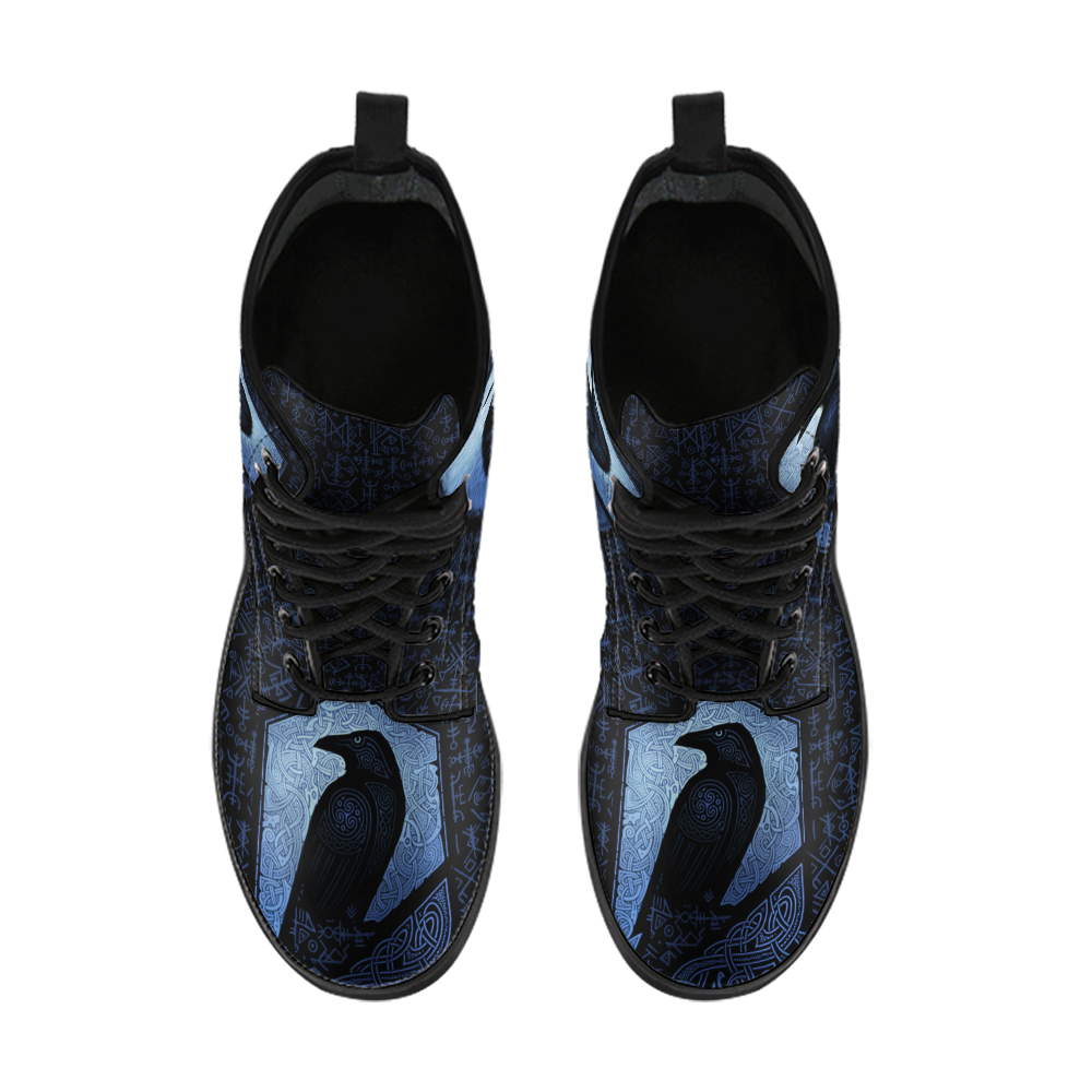 viking-womens-leather-boots-the-raven-of-odin-with-futhark