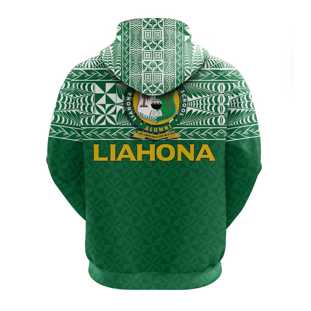 Custom Liahona Tonga Zip Up Hoodie Tongan Pattern LT12 - Wonder Print Shop