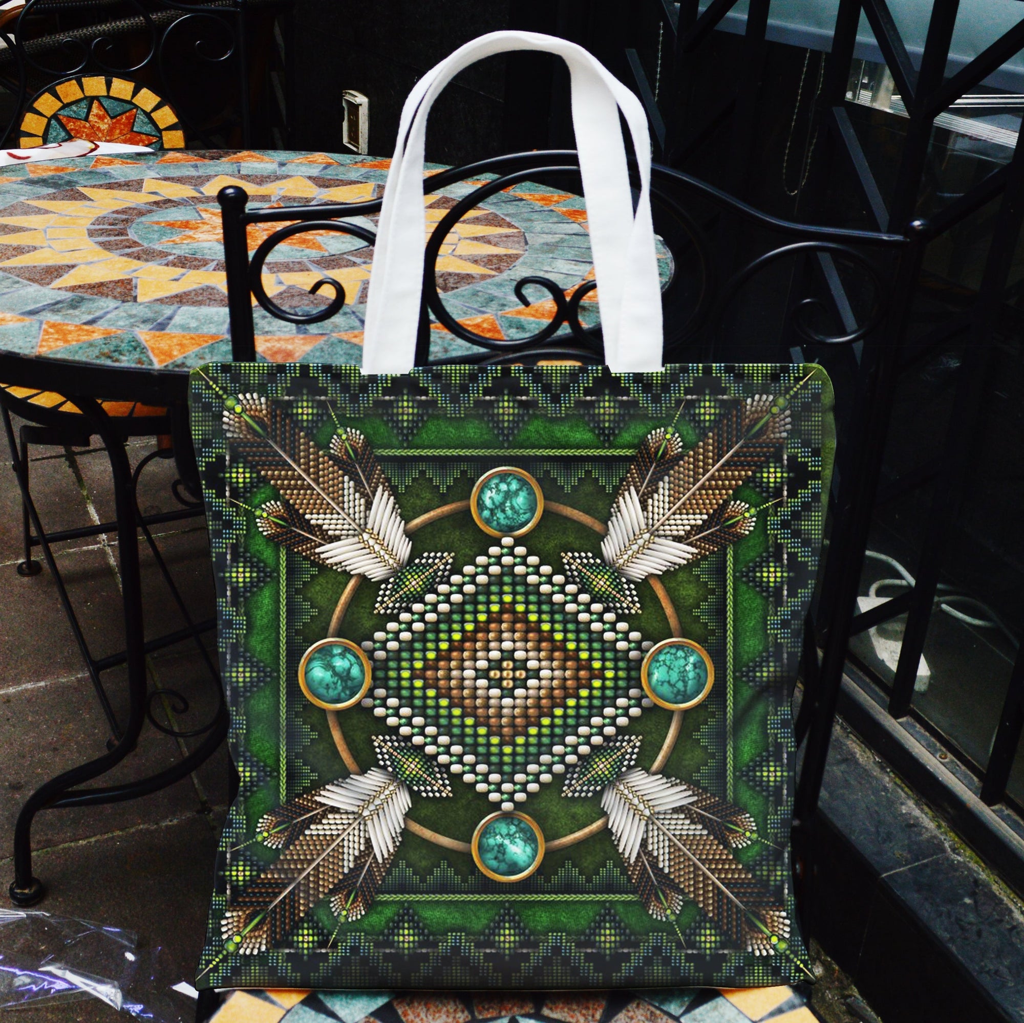 naumaddic-arts-green-native-american-pocket-canvas-bag