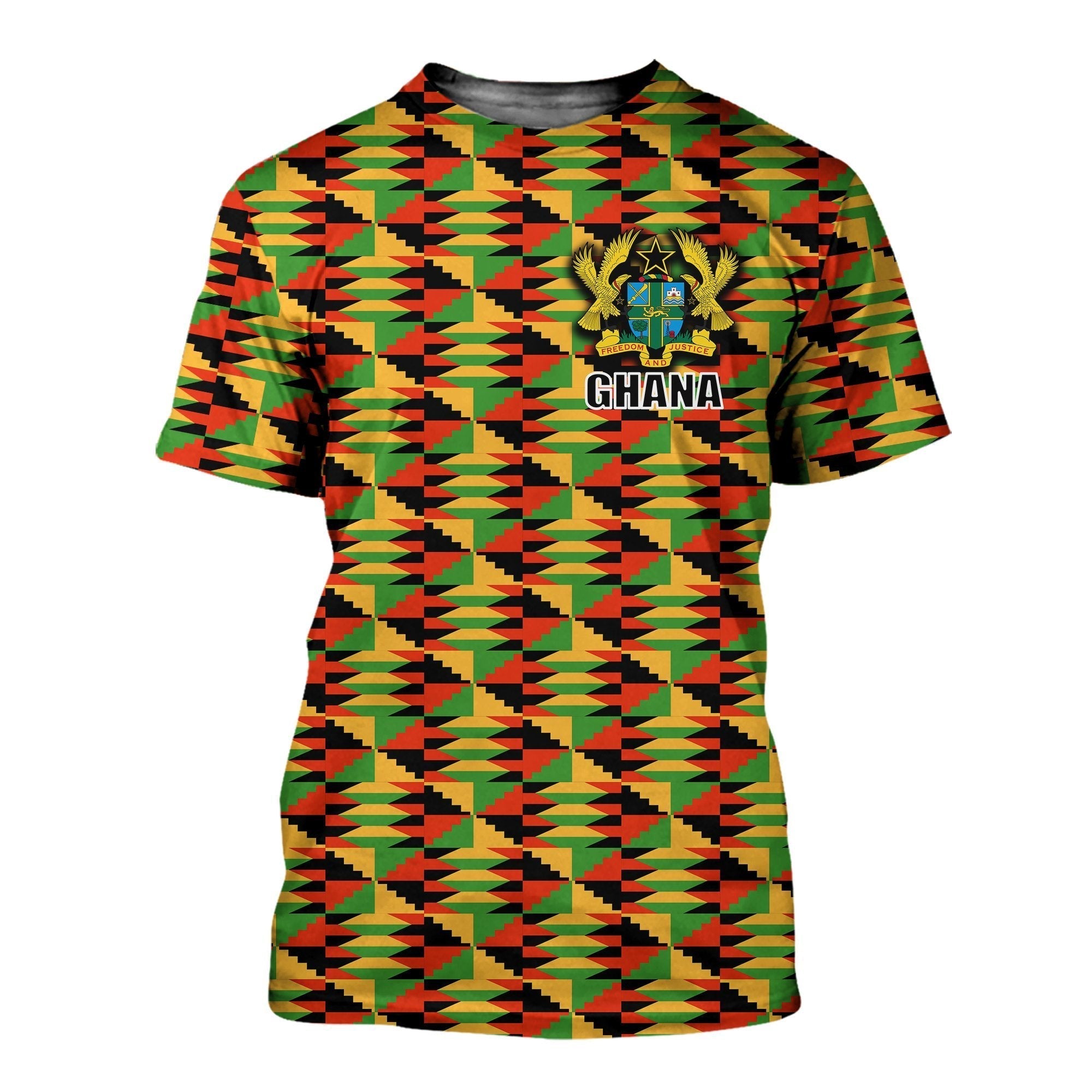 Ghana Flag T Shirt ver3 LT20 - Wonder Print Shop