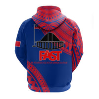 F.A.S.T Samoa Zip Up Hoodie Samoan Pattern LT12 - Wonder Print Shop