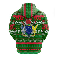 Cook Islands Christmas Zip Hoodie Ugly Christmas LT12 - Wonder Print Shop