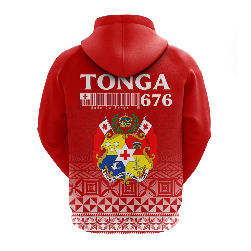 Tonga 676 Zip Up Hoodie Tongan Pattern LT12 - Wonder Print Shop