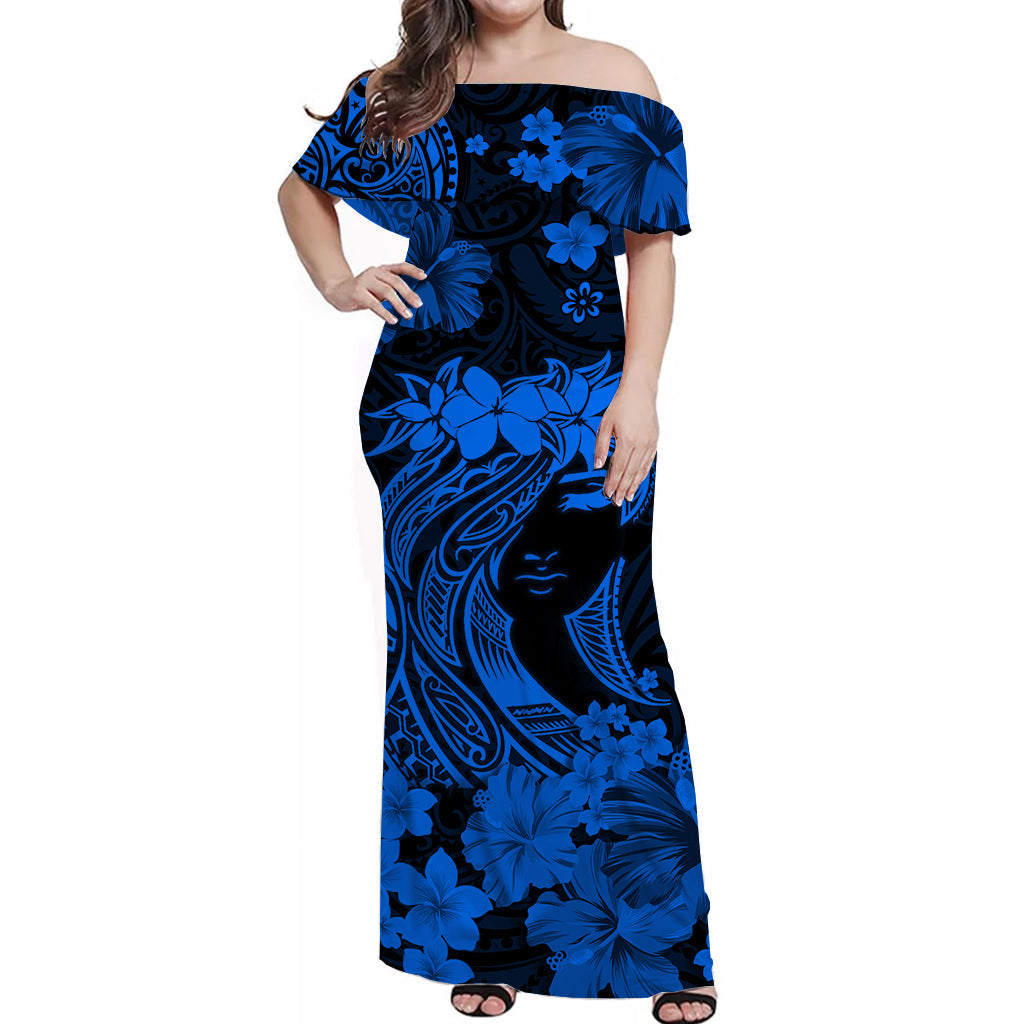hawaii-off-shoulder-long-dress-polynesia-blue-attractive-hula-girl