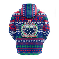 Samoa Christmas Zip Hoodie Ugly Christmas LT12 - Wonder Print Shop