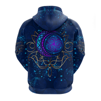 Celtic Moon Elven Style Hoodie LT12 - Wonder Print Shop