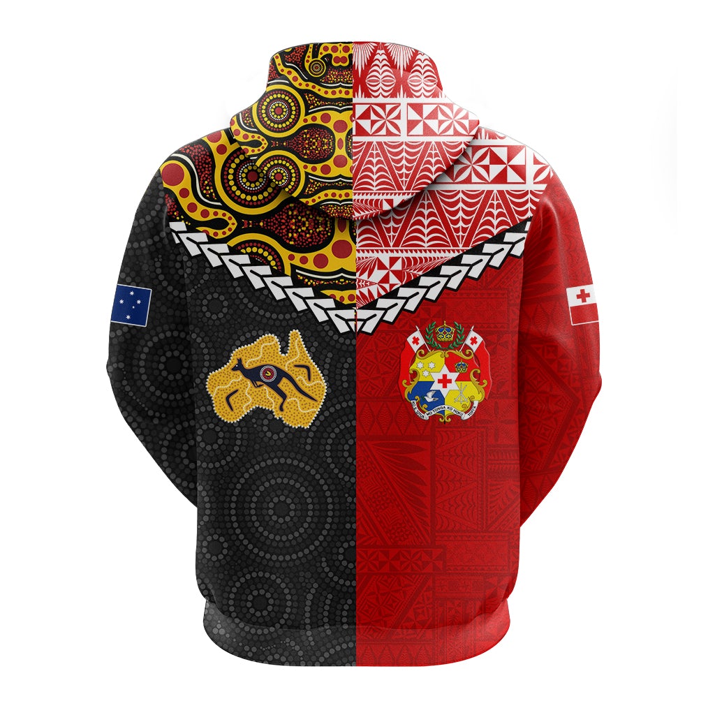 Tonga Combine Australia Aboriginal Heritage Hoodie LT12 - Wonder Print Shop