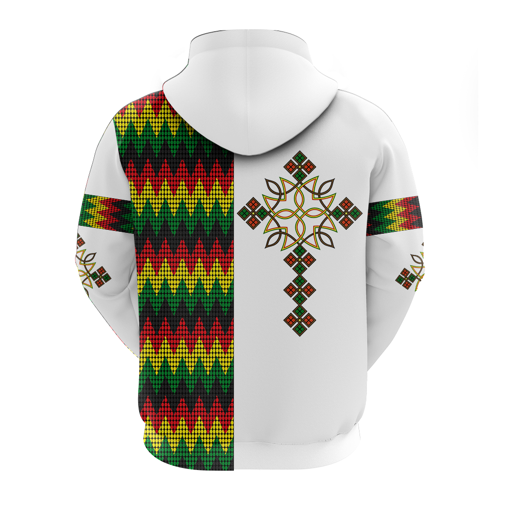 Ethiopian Art Cross Hoodie LT12 - Wonder Print Shop