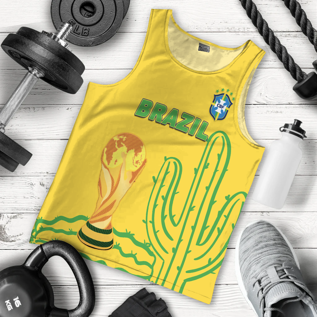 Brazil Champion Football World Cup 2022 Men Tank Top