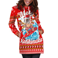 Custom Personalised Hawaii Christmas Santas Surf Mele Kalikimaka Hoodie Dress LT2 - Wonder Print Shop