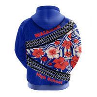 Custom Waianae High School Zip up Hoodie Hawaiian Hibiscus Flowers LT20 - Wonder Print Shop