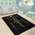 Viking Helm of Awe Gold Art Area Rug LT12 - Wonder Print Shop