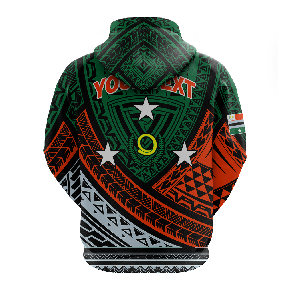 Custom Personalised Vanuatu Penama Province Tribal Pattern Hoodie LT12 - Wonder Print Shop