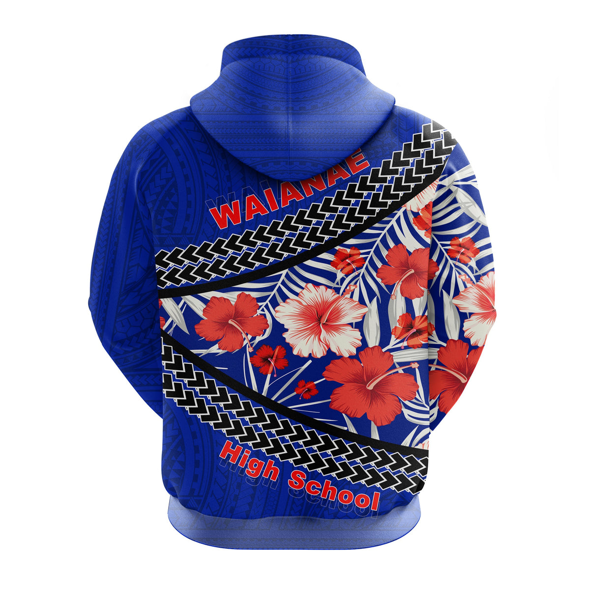 Waianae High School Hoodie Hawaiian Hibiscus Flowers LT20 - Wonder Print Shop