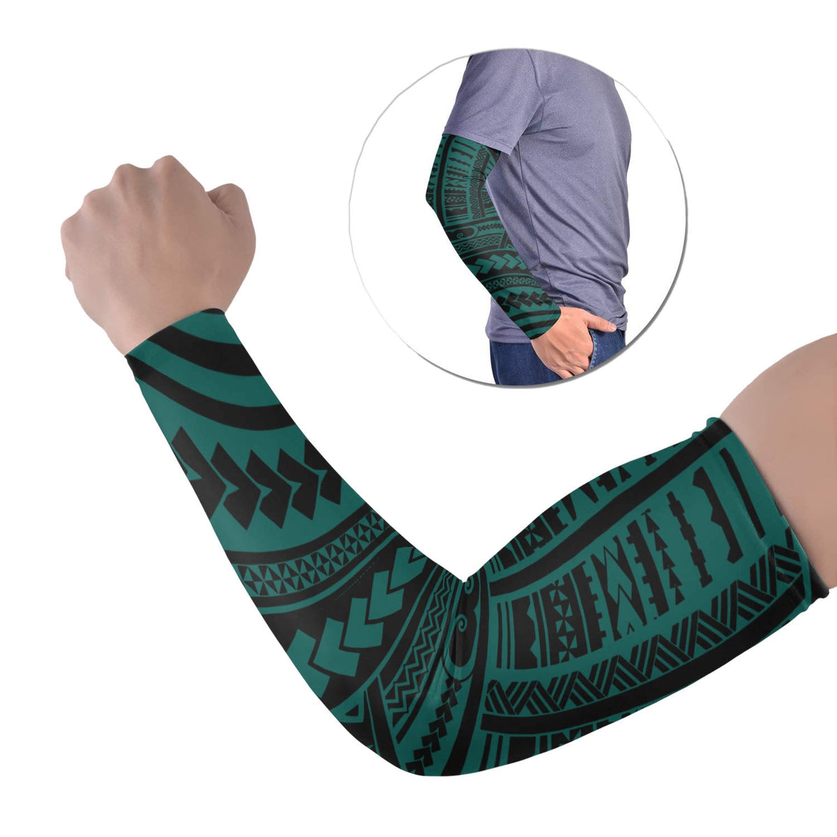 polynesian-tribal-tattoo-arm-sleeve-43-set-of-two-colorful-no36-lt6