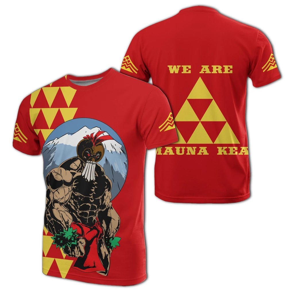 Mauna Kea Kanaka Warrior T Shirt - Wonder Print Shop