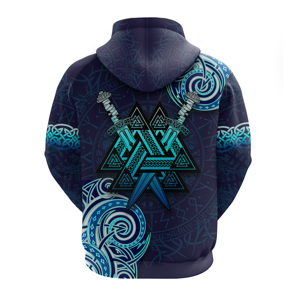 Viking Valknut Tattoo Art Hoodie LT12 - Wonder Print Shop