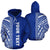 Custom Polynesian Hoodie - Blue Poly Line - Wonder Print Shop