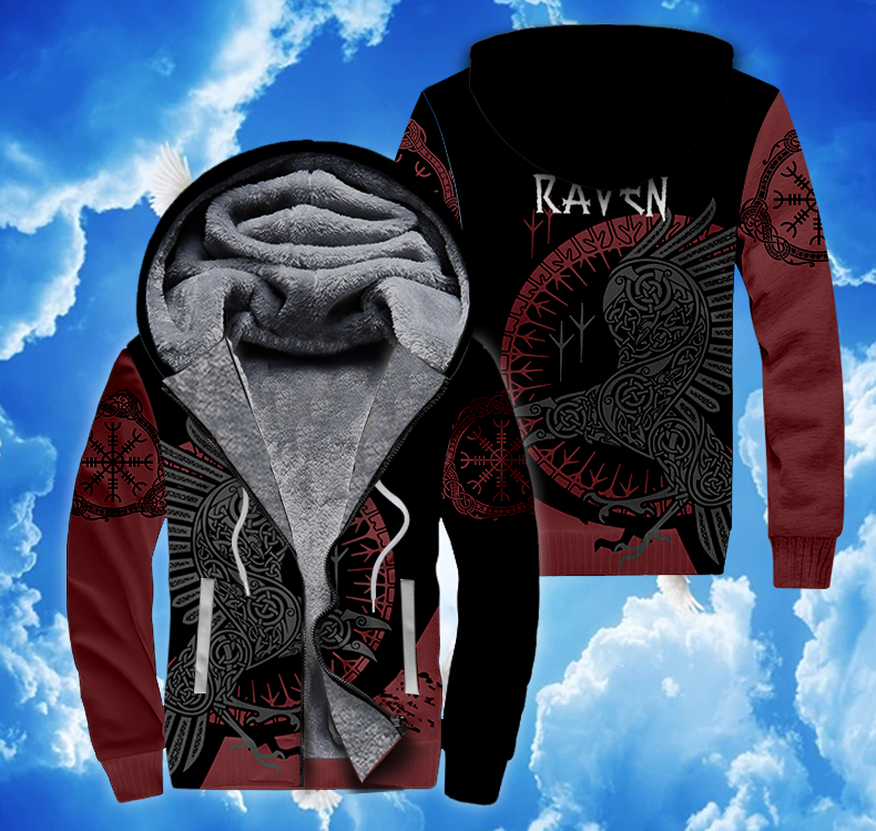 Viking Clothing Viking Raven Hoodie RLT12 - Wonder Print Shop