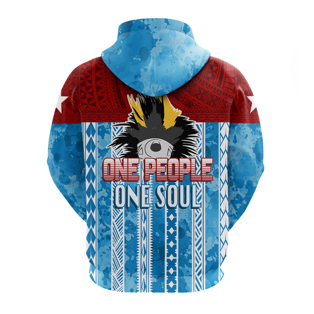 West Papua 60 Years OPM Morning Star with Polynesian Pattern Hoodie - Wonder Print Shop